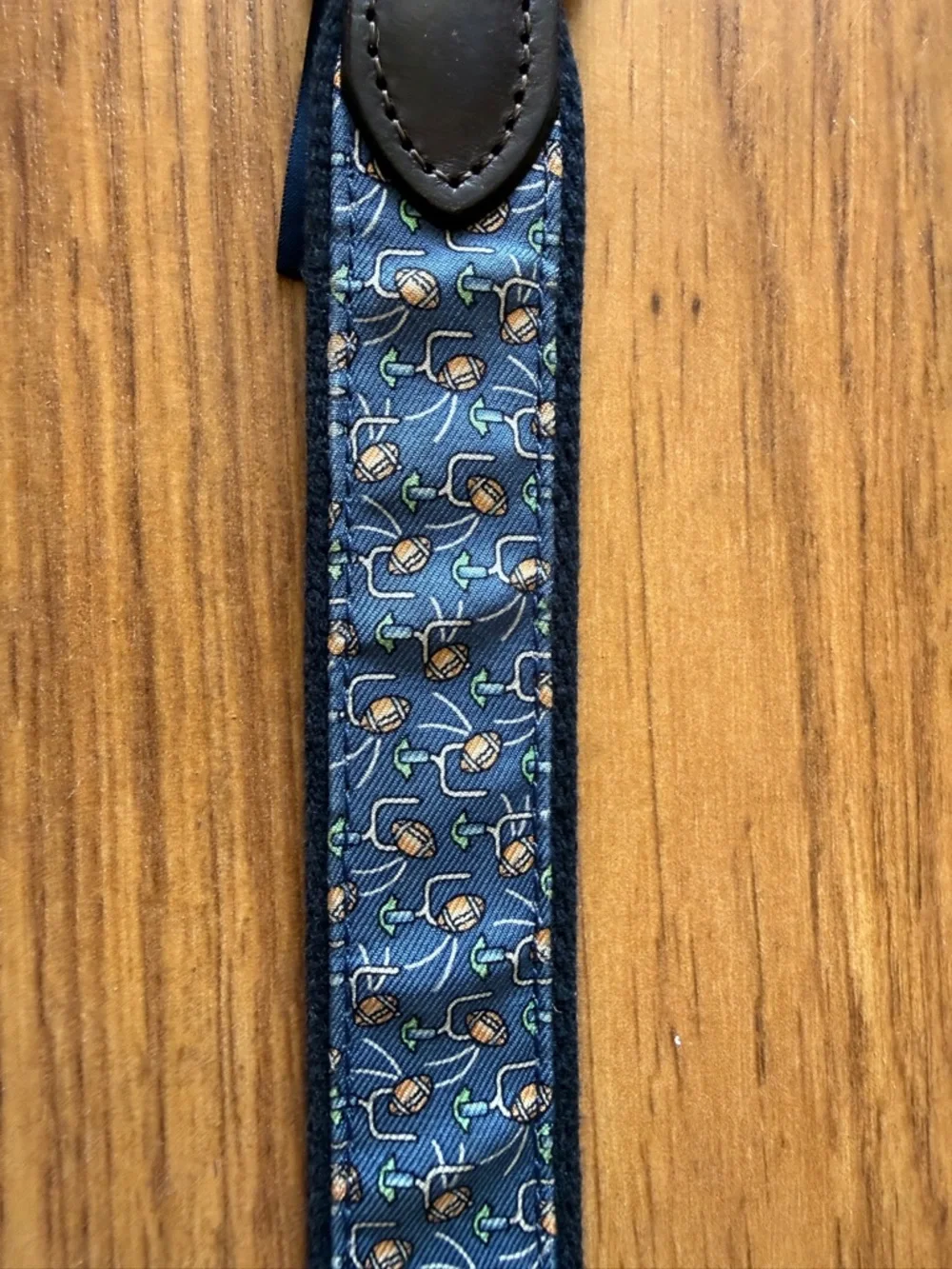 Vineyard Vines Blue Patterned boys Belt football